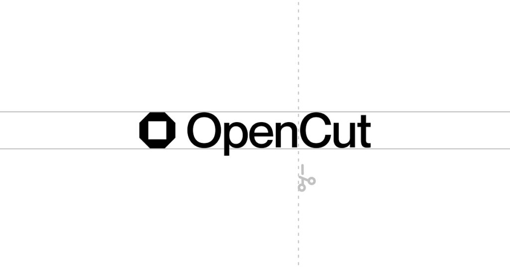 OpenCut video editor running in a web browser window